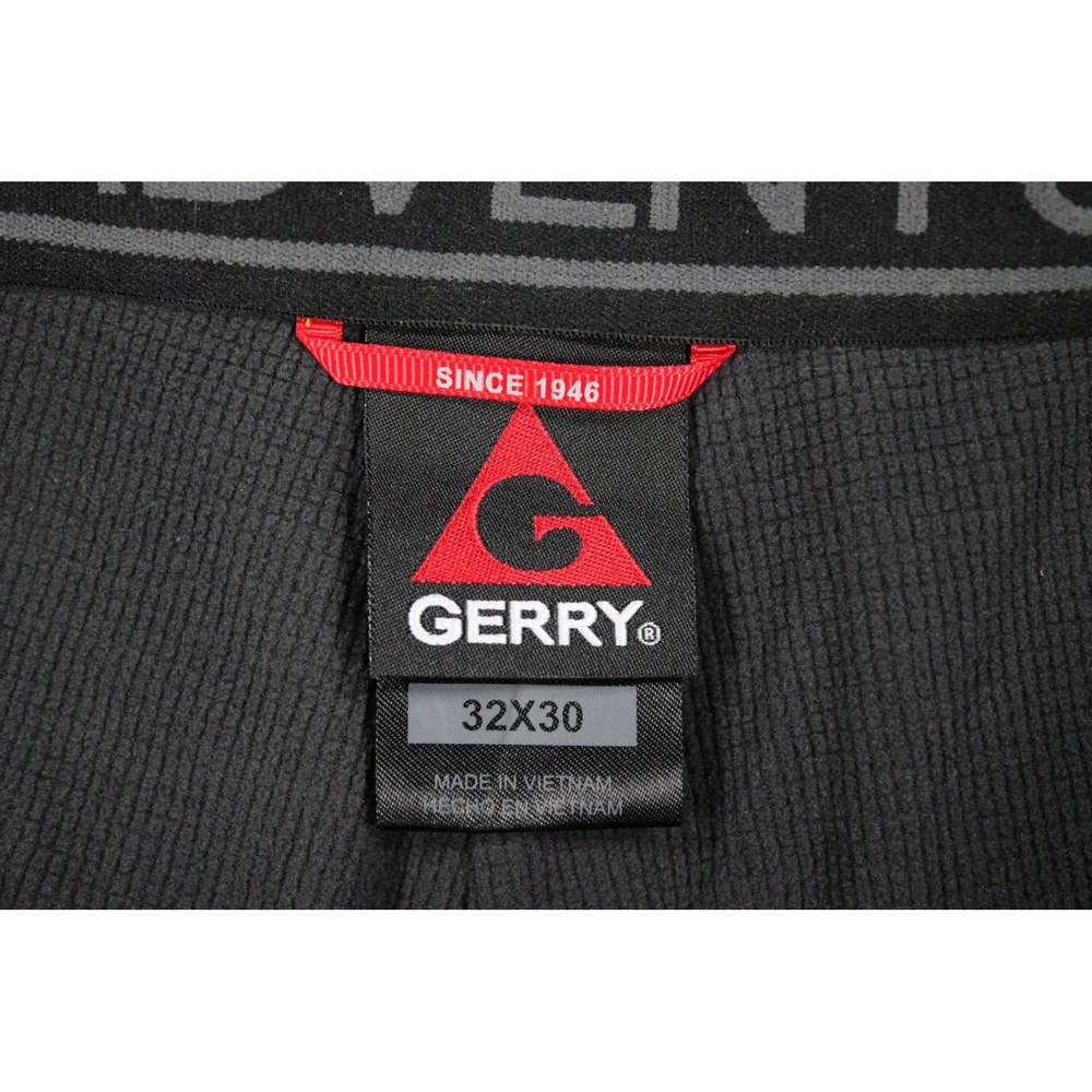 Gerry Mens Fleece Lined Adventure Pants Tan Khaki Hiking Utility 32x30 Stretch - Picture 8 of 11